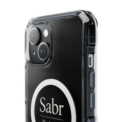 Clear Magnetic iPhone Case with 'Sabr Patience' Design