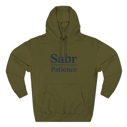 Sabr Fleece Hoodie - Trendy Comfort Apparel for mindfulness lovers