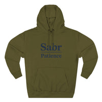 Sabr Fleece Hoodie - Trendy Comfort Apparel for mindfulness lovers