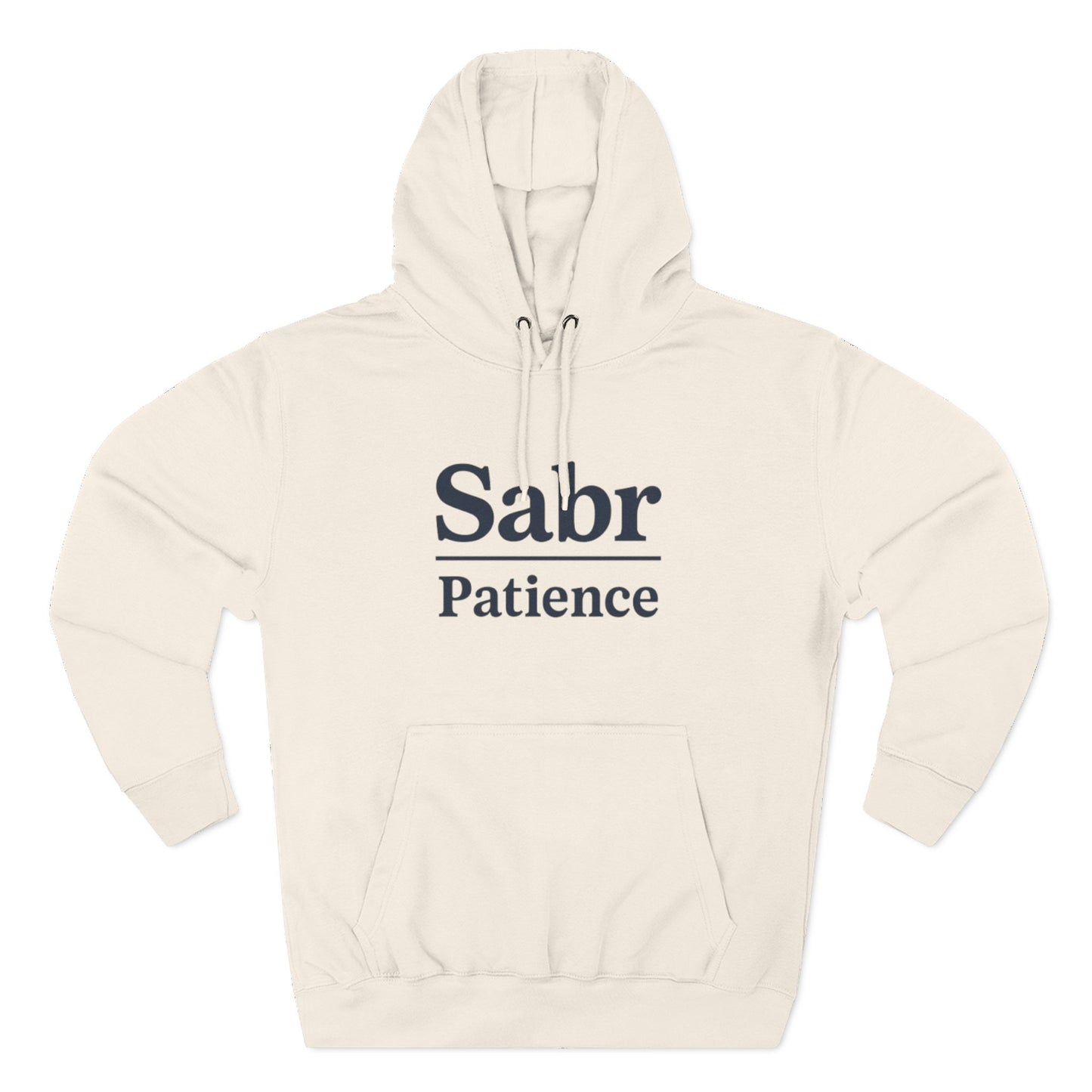 Sabr Fleece Hoodie - Trendy Comfort Apparel for mindfulness lovers