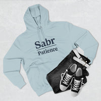 Sabr Fleece Hoodie - Trendy Comfort Apparel for mindfulness lovers
