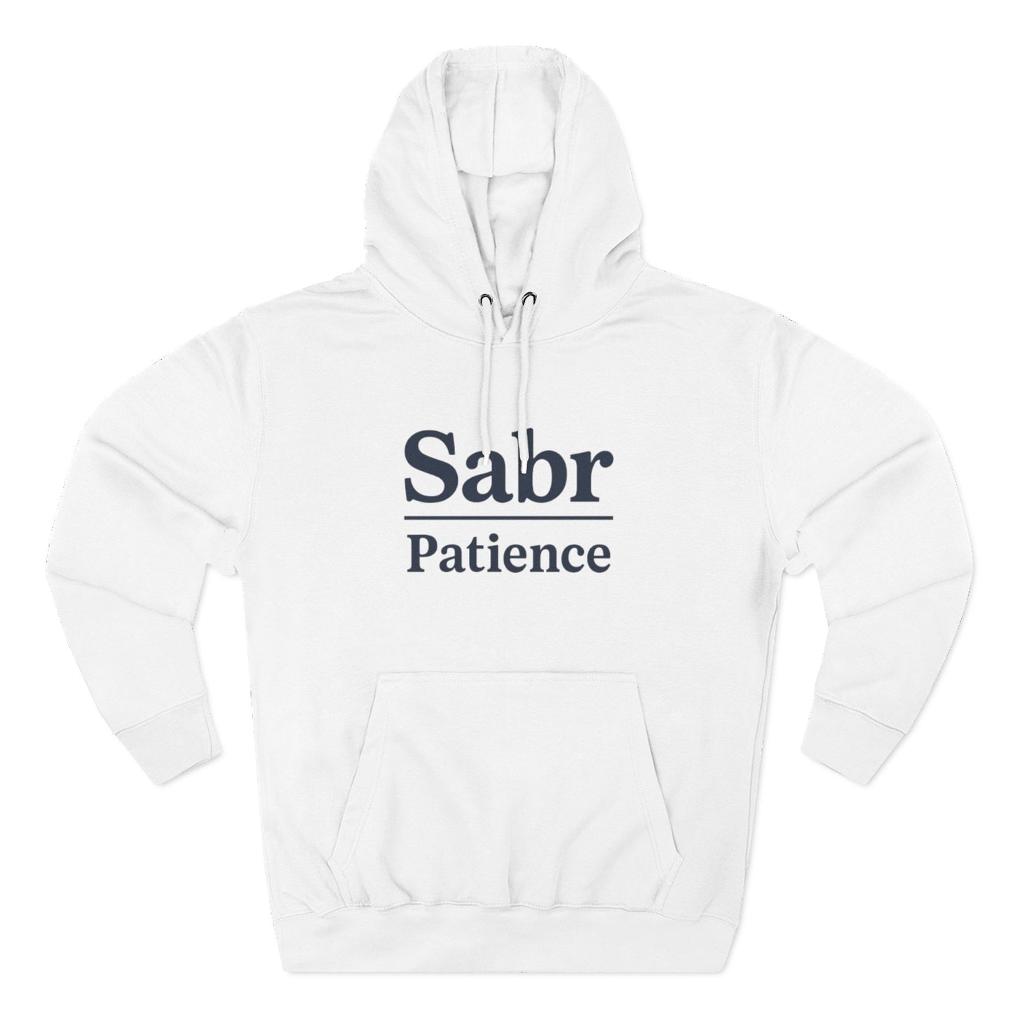 Sabr Fleece Hoodie - Trendy Comfort Apparel for mindfulness lovers