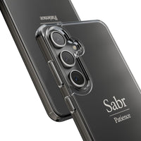Phone Case - Clear Impact-Resistant with 'Sabr' Design, Motivational Gift