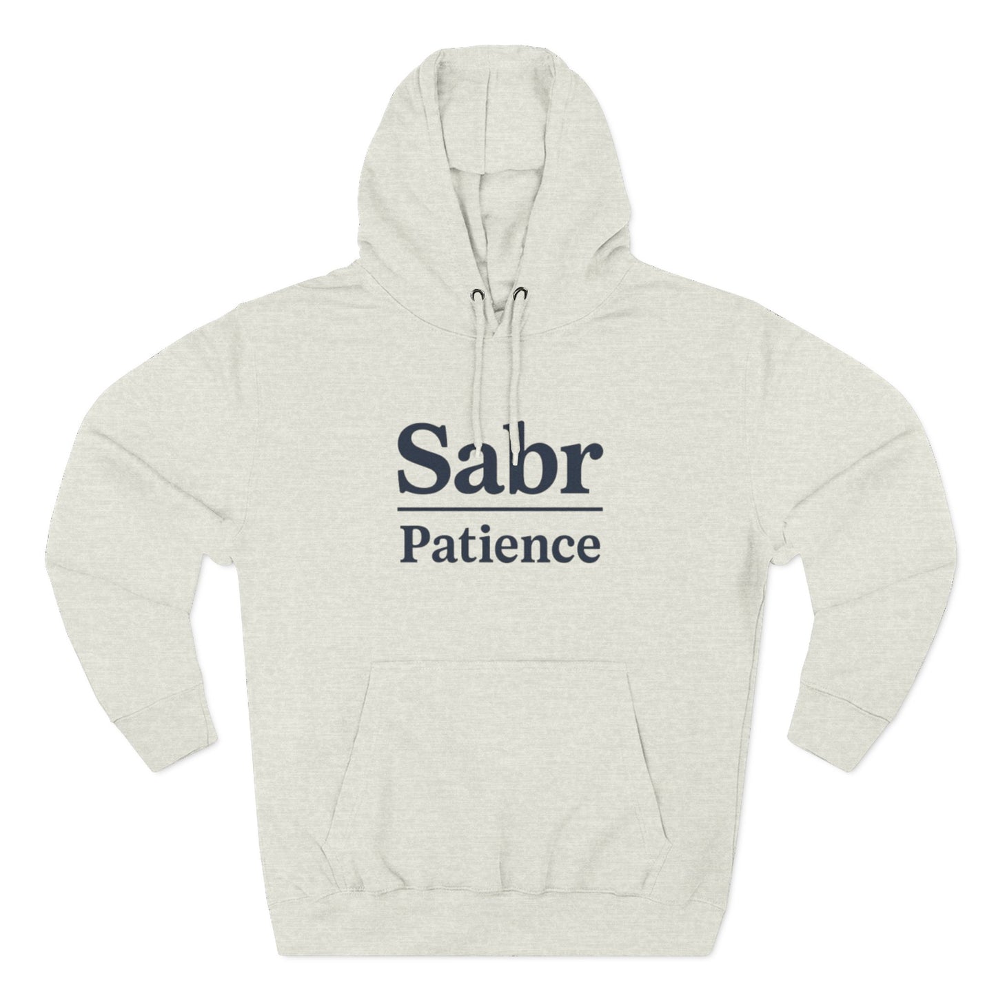 Sabr Fleece Hoodie - Trendy Comfort Apparel for mindfulness lovers