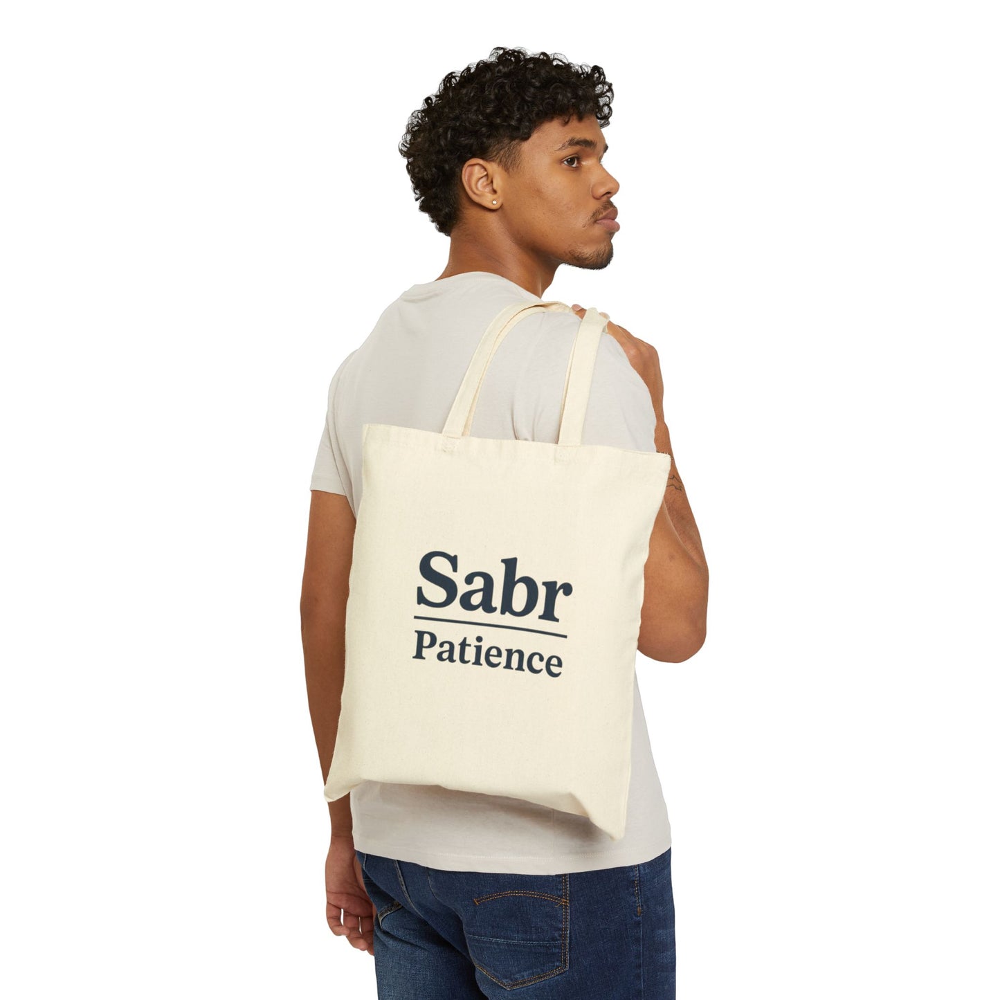 Sabr Patience Cotton Canvas Tote Bag
