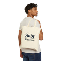 Sabr Patience Cotton Canvas Tote Bag