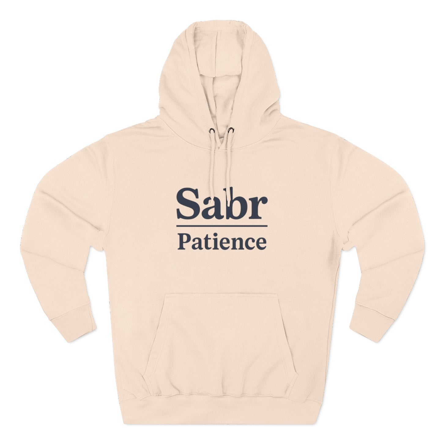 Sabr Fleece Hoodie - Trendy Comfort Apparel for mindfulness lovers