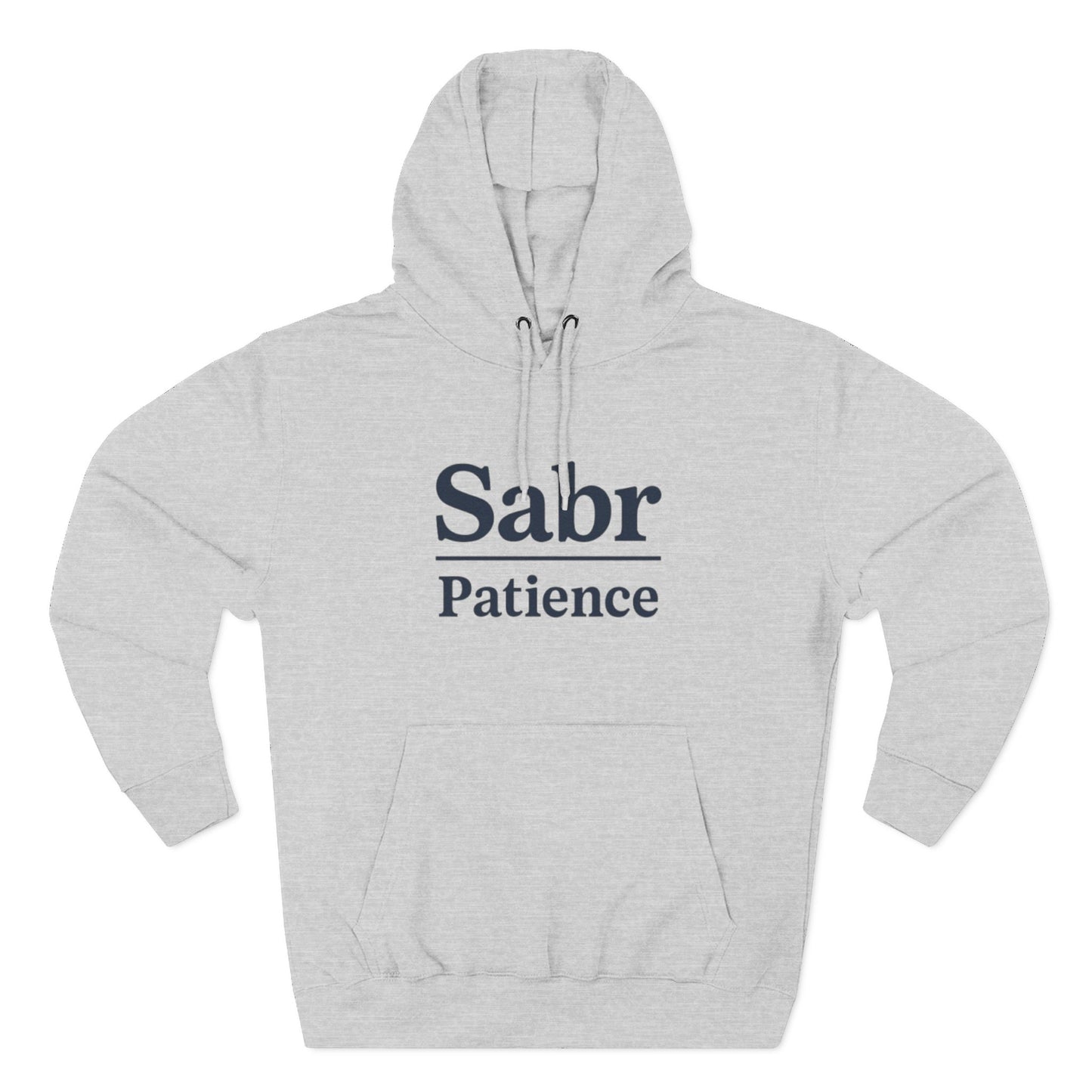 Sabr Fleece Hoodie - Trendy Comfort Apparel for mindfulness lovers