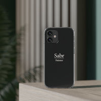 Phone Case - Clear Impact-Resistant with 'Sabr' Design, Motivational Gift